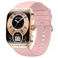 HK80 Smart Watch med AMOLED-skärm, Bluetooth-samtal, hälsomonitor & NFC