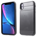 iPhone XR Hybrid Skal med Glidkortshållare - Svart