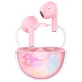Onikuma T35 Bluetooth 5.1 Gaming TWS Hörlurar - Rosa