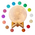 RGB LED Månlampa / Nattlampa YK2302 - 15cm, 1000mAh