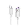 Reekin 5A SuperFast USB-A / USB-C laddningskabel - 1m - Vit