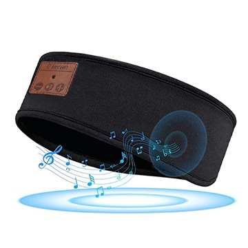 Sport Bluetooth Pannband med Mikrofon Y/AN1 - Svart