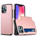 iPhone 13 Hybridskal med Skjutkortplats - Rødguld